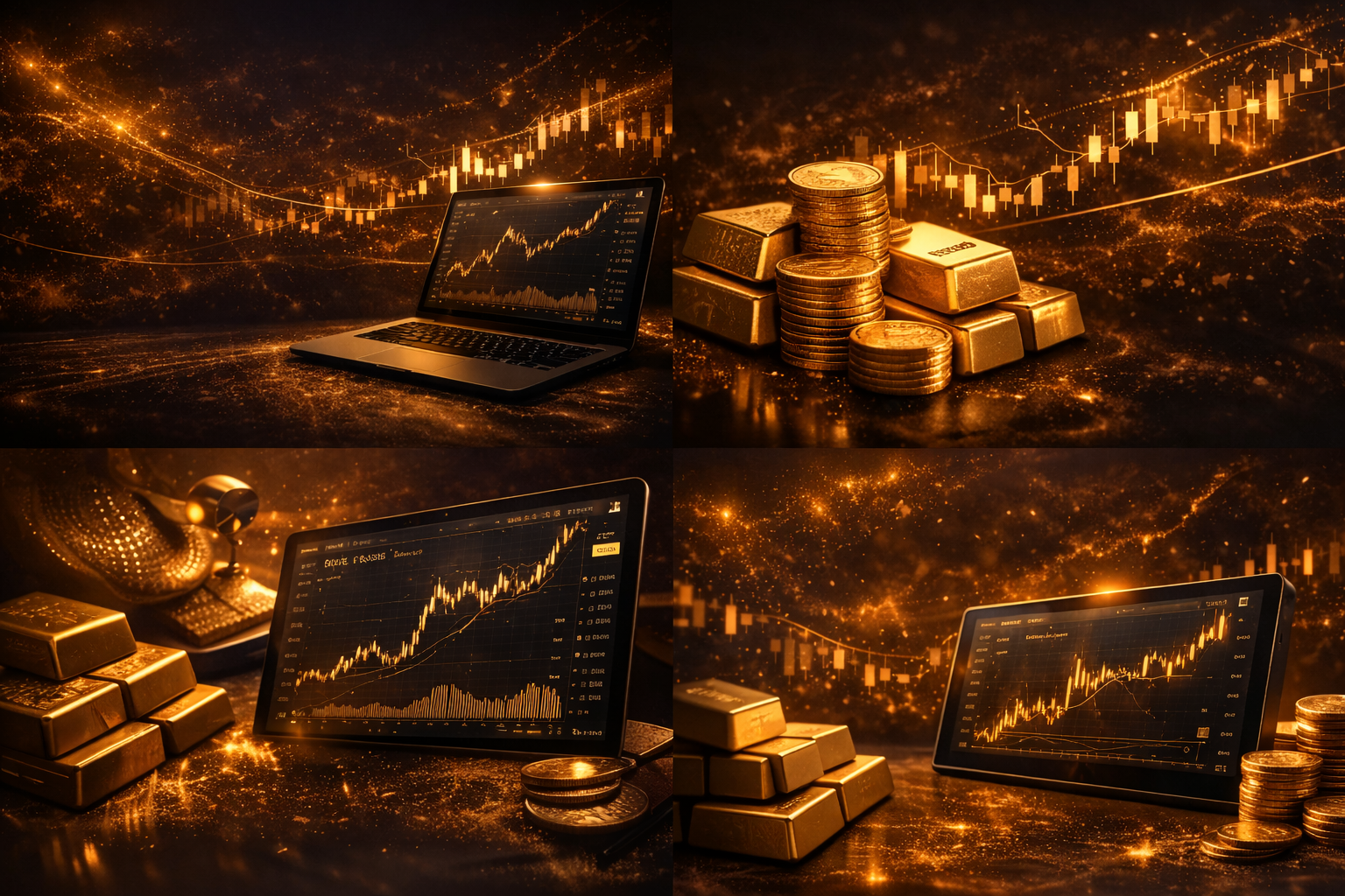 Gold trading visual